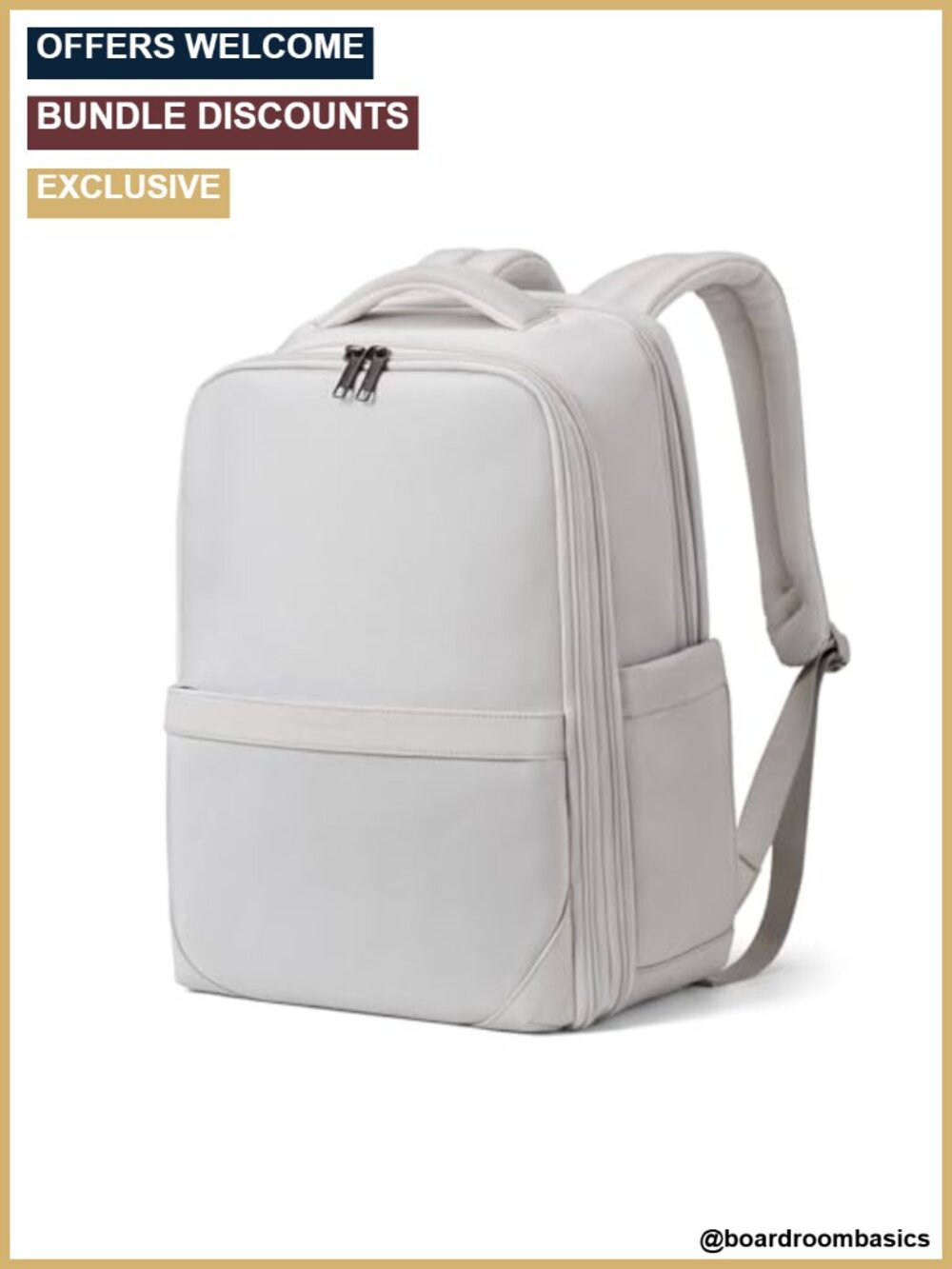 Expandable 17" Laptop Travel Backpack Airline Personal Item